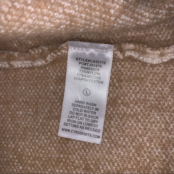 Cyrus Statement Maker Windowpane Hooded Sweater Coat size Large - Picture 5 of 5